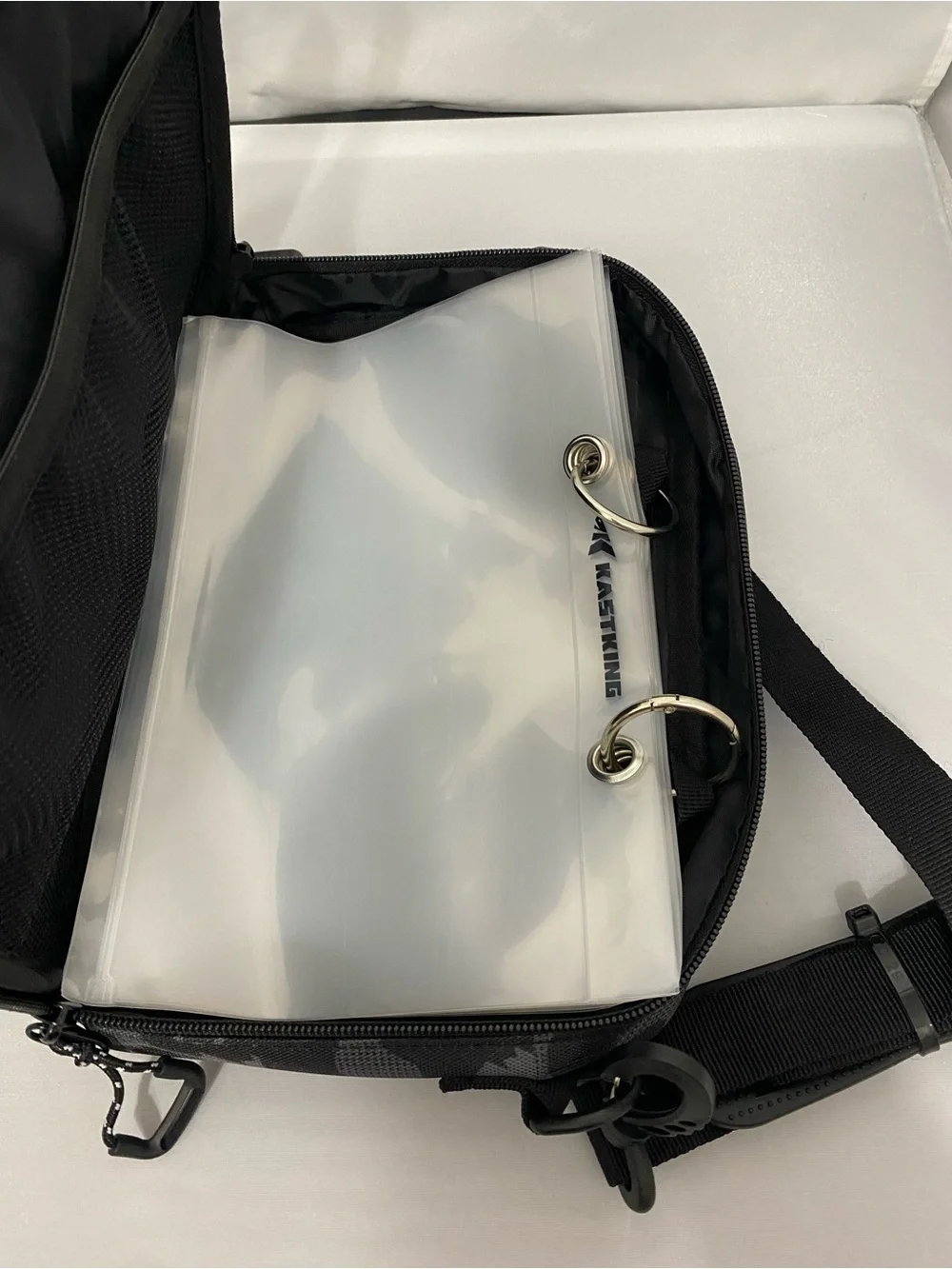 Black and Gray Camouflage Fishing Pack